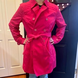 Coach Trench coat in large, Brand New Women’s Gorgeous Stand-out Red 😍